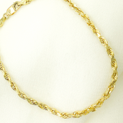14K Solid Gold Rope Bracelet